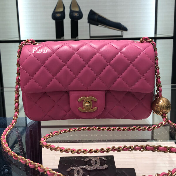 20SS!シャネルスーパーコピー大人可愛い フラップバッグ AS1787 ROSE G金具 (52637718)